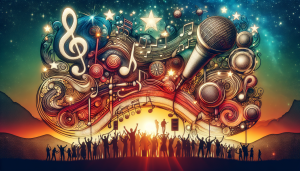 People enjoying live music at a summer open-air event.