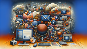 Person checking emails on a laptop for feedback.