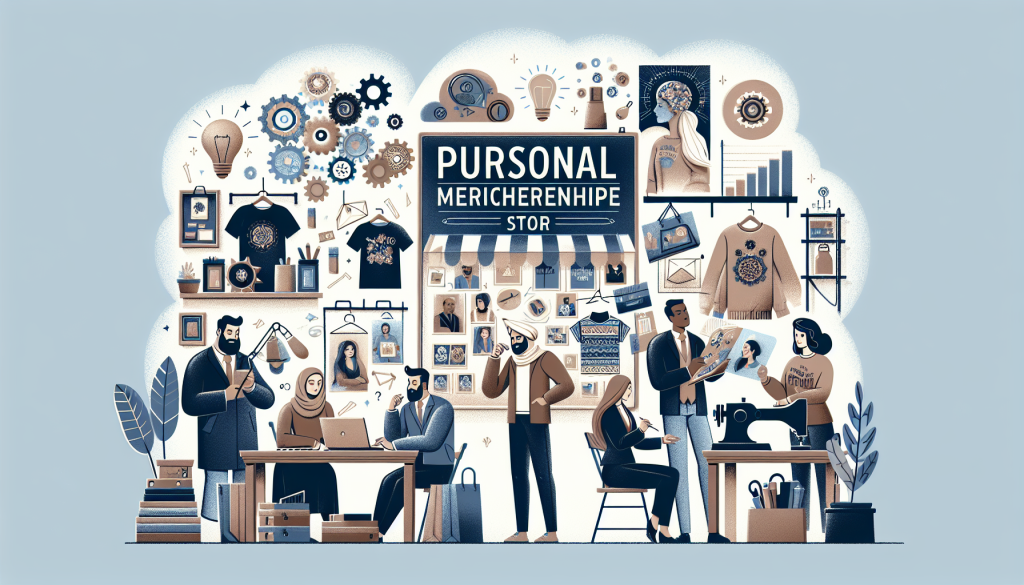 Person designing merchandise for an online store.