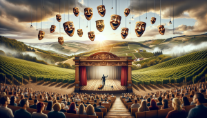 Comedians perform in Rheinland-Pfalz setting.