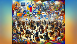 Chat and social media community management scene